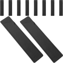 10Stk Schwarze PU Stifthülle Leder Mit Praktischem Tragedesign