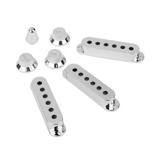 7Stk Silber Guitar Zubehör: Single Coil Covers Und Volume Tone Knöpfe