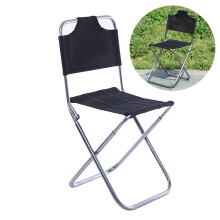 Chaise Pliante Camping Aluminium Noire Usage Extérieur