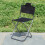 Chaise Pliante Camping Aluminium Noire Usage Extérieur 5