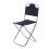 Chaise Pliante Camping Aluminium Noire Usage Extérieur 4