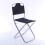 Chaise Pliante Camping Aluminium Noire Usage Extérieur 2