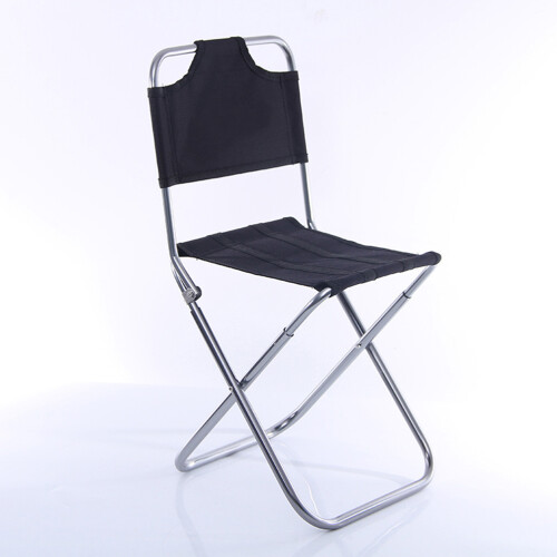 Chaise Pliante Camping Aluminium Noire Usage Extérieur 1