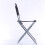 Chaise Pliante Camping Aluminium Noire Usage Extérieur 10