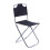 Chaise Pliante Camping Aluminium Noire Usage Extérieur 7