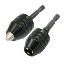 Bohrfutter Schnellspannbohrer Schlüsselose Aluminium Schwarz