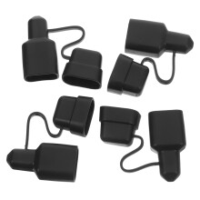 4Stk PVC Schutzhauben Steckverbinder Batterie Wasserdicht Schwarz