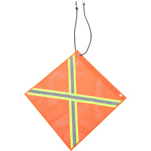 PVC Warnflagge Auto Endflagge Orange Reflektierend Für Nacht