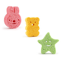3Stk Baby Loofah Schwämme Weich Bunt Natürliche Badschwämme