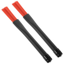 1Paar Jazz Drum Brush Rot Mit Ergonomischem Griff Langlebig Und Stabil