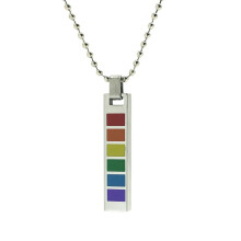 Kleurrijke RVS hanger ketting met kralenketting