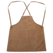 Robuste Grill Schürze Braun Mit Tasche, Rindsleder Schutzschürze