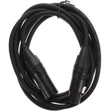 Robust Schwarzes Mikrofon Audio Kabel Kupfer PVC Für Zuhause