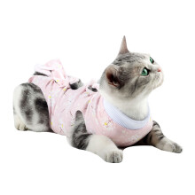 Haustier Erholungsanzug Weich Elastisch Rosa Für Katzen