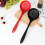 Durable Silicone Colander Hot Pot Spoon Red Kitchen Utensil 10