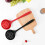 Durable Silicone Colander Hot Pot Spoon Red Kitchen Utensil 5