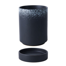 1Stk Schwarzer Chopsticks Stand Aus Keramik Für Küche Und Tisch