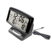 Elektronisches Auto Thermometer Metall Schwarz Leuchtend