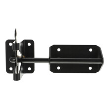 1Stk Türbolzen Aus Stahl Schwarz Langlebig Für Schiebe- Und Hoftüren