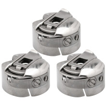 3Stk Flachroboter Nähbobbin Hülle Metall Einfach Zu Montieren Silber