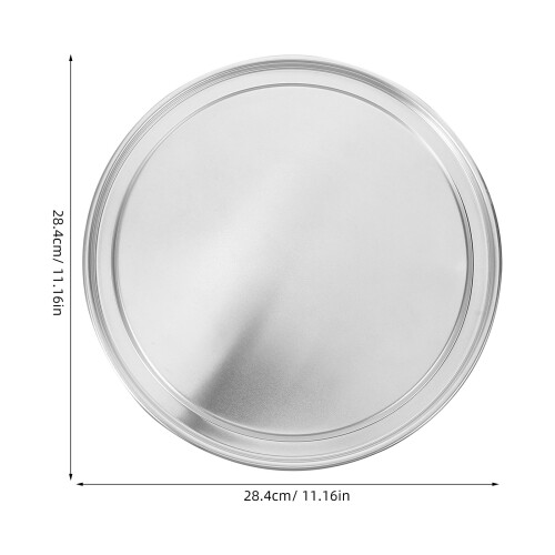 Couvercle Rond Pour Plat À Pizza Usage Maison Argent Aluminium 1