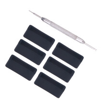 11Stk Strap Retainer Silikon Schwarz Für Uhrband Ersatz Zubehör