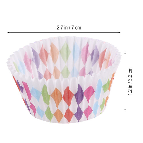 100Stk Papier Muffin Förmchen Mehrfarbig Backförmchen Cupcake Liner 1