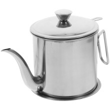 1Set Edelstahl Küchen Ölspender Mit Sieb Und Hitzebeständigem Griff