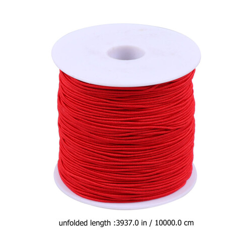 Jewelry Cord For Necklace Making Elastic String Red 1set 2