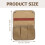 1Multi-Function Armrest Pouch Stevige Katoenen Tas Voor Picknick 2