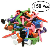 150Stk Mini Runde Brads Aus Metall Bunte Farben Für Scrapbooking DIY