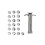 1 Set Tonextruder Polymer Clay Extruder Silber 1