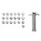 1 Set Tonextruder Polymer Clay Extruder Silber 6