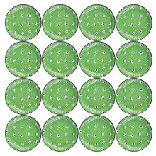 16Stk Papier-Party-Teller Mit Fußball-Design, Umweltfreundlich Bunt