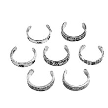 14Stk Metall Zehenringe Hollow Kleine Zehringe Assortierte Farben