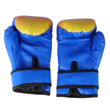 Boxhandschuhe Kinder PU Trainingshandschuhe Blau Flame Muster