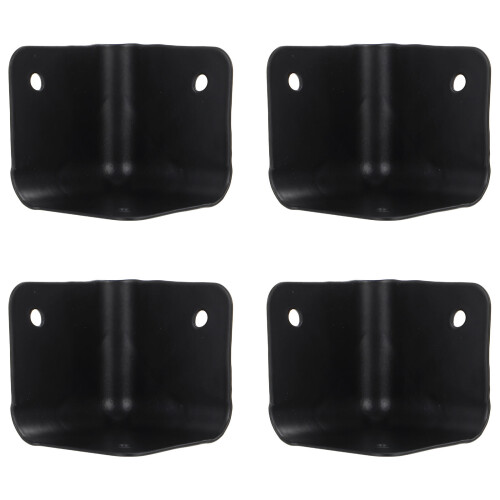 4Stk Schwarze Eisen Eckenschutz Für Lautsprecher Und Möbel 1