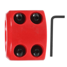 1Set Roter Seilwinden-Stopper Für Atv Mit Gummi- Und Metallhaken