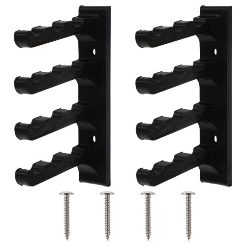 2Stk Bogenhalter Wandhalterung ABS Schwarz Für Pfeil Und Bogen 2