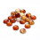 20Pièces Cabochons Agate Demi-Ronde Pour DIY 11
