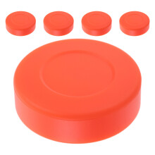 5Stk PVC Eis Hockey Pucks Orange Matte Trainingspuck Für Hockey Praxis