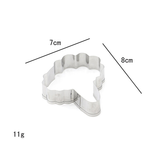 Kitchen Baking Tool Silver 1set 2.95x2.76x0.71in 2