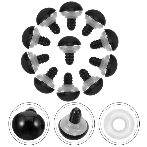 Raindrops 100 Sets Colored For Eyes Thread Eye 1.50x1.50x1.50cm Black 2
