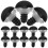 Raindrops 100 Sets Colored For Eyes Thread Eye 1.50x1.50x1.50cm Black 8