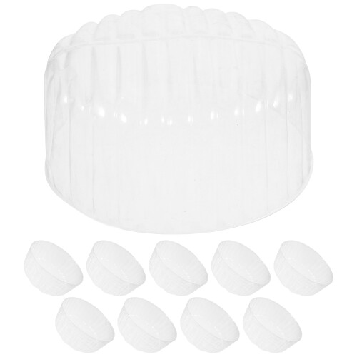 10Pièces Support Intérieur Baseball Cap Clair PVC Présentoir Chapeau 1