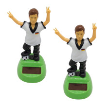 2Stk Solar Swing Auto Anhänger Bunte Figuren Karosserie Dekoration