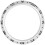 Metall Watch Bezel Ring Silber Robust Modisch Ersatzteil 2