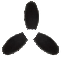 3Stk Saxophon Seitenklappen Abdeckung Gummi Schwarz Professionell