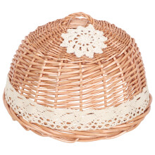 1Wicker Refreshment Dome, En Stijlvol Voor Desserts En Cake
