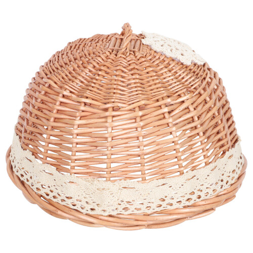1Wicker Refreshment Dome, En Stijlvol Voor Desserts En Cake 1